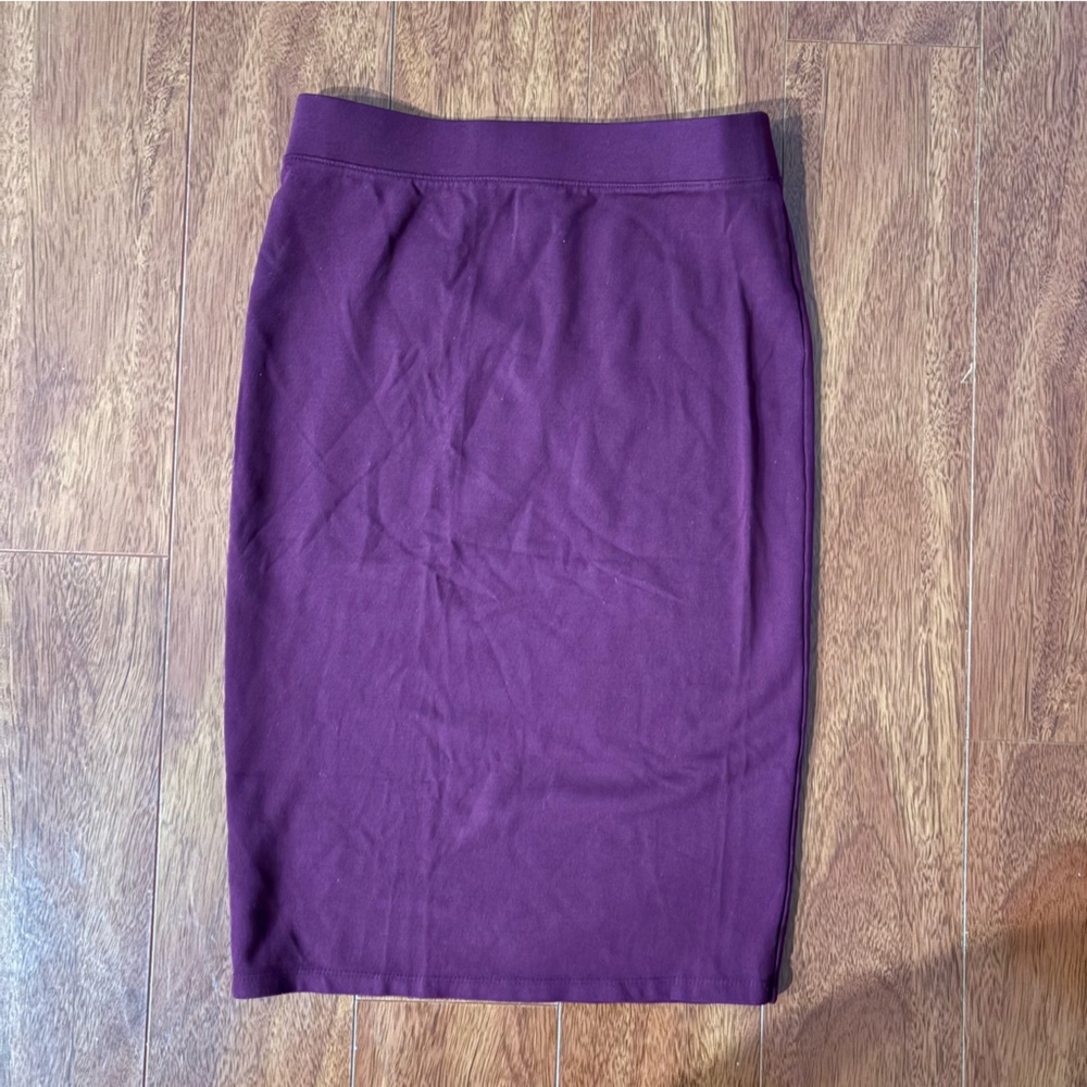 Forever 21 Wine Red Bodycon Pencil Skirt
